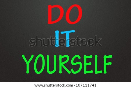DO IT YOURSELF symbol Royalty-Free Stock Photo #107111741