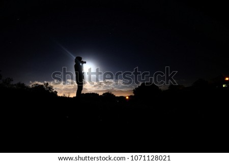 Night Sky photography silhouette