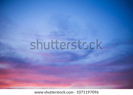 Beautiful of sky and clouds at twilight,Dramatic sky background texture