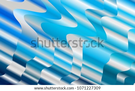 Light BLUE vector template with lava shapes. A sample with blurred bubble shapes. A completely new template for your business design.