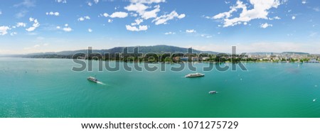 Boat Excursions on Lake Zurich, Switzerland in Summertime