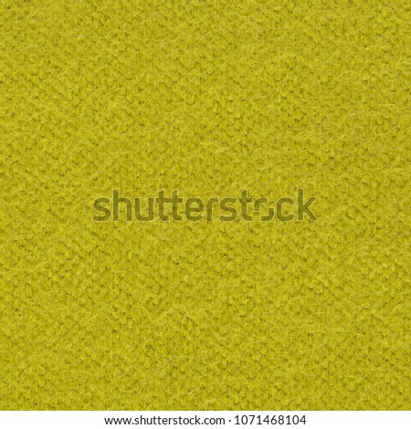 Yellow boiled wool or wool felt texture