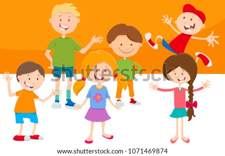 Boys and girls learning at school… Stock Photo 386092897 - Avopix.com