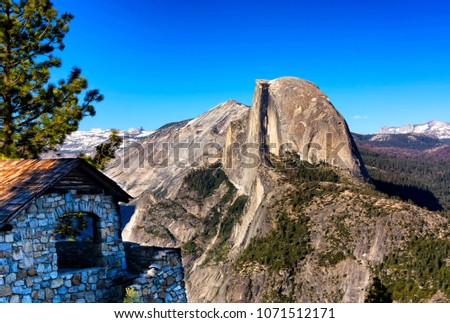 Yosemite Half Dome, Glacial Point Trail, Califonia