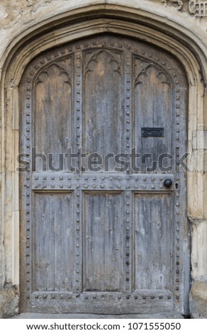 English Old Wood Door