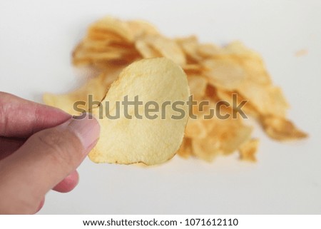 Lots of potato chips