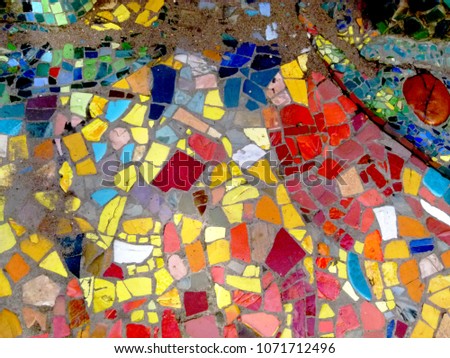Abstract Pattern. Abstract mosaic colored ceramic stones. 
