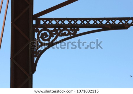 steel bridge decorative background