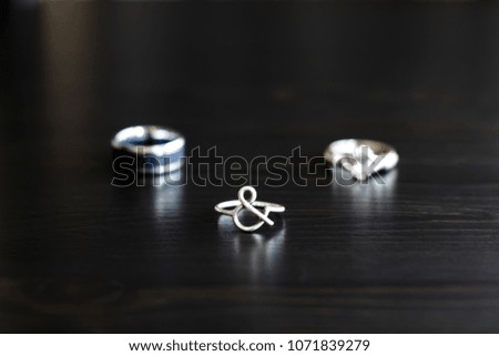 Wedding Rings Displayed