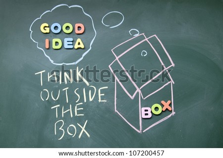 think outside the box symbol