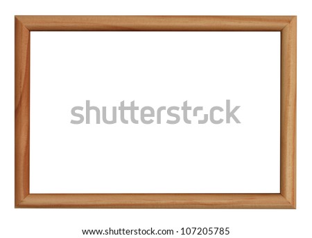 photo frame isolated on white background with clipping path