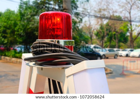 red siren light for emergency 