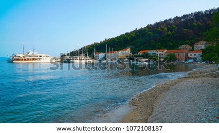 Croatia vacation port seascape
