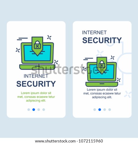 Cyber security design with creative design vector