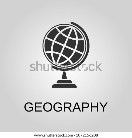 Geography icon. Geography symbol. Flat design. Stock - Vector illustration