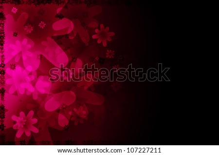 dark pink floral abstract background.