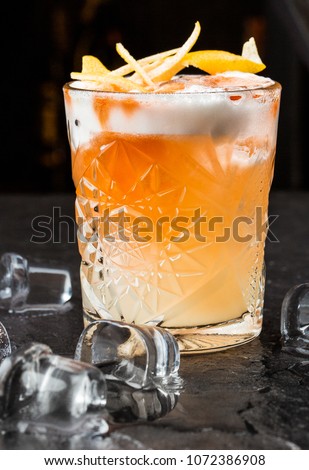 alcohol coctail in lounge bar