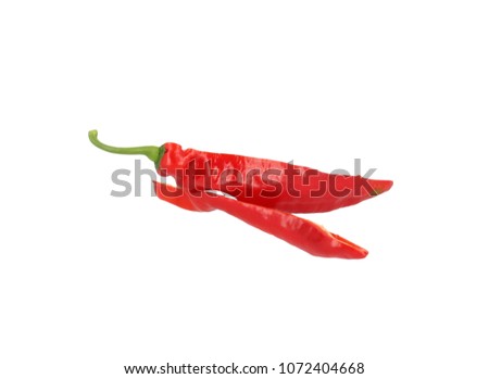 Long sweet red pepper half double