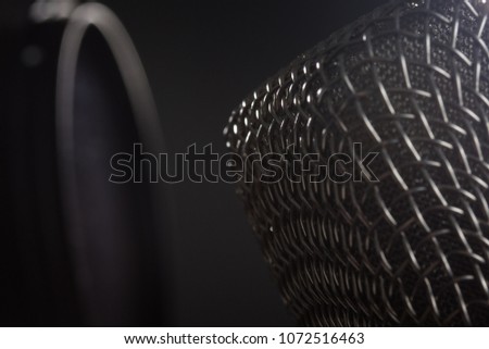microphone and lens