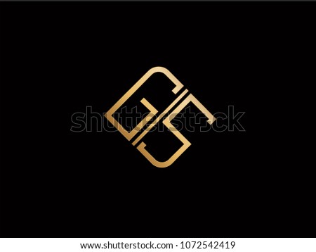GS square shape Letter logo Design