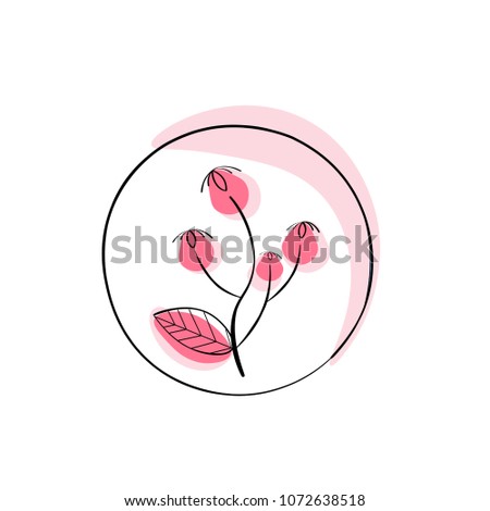 logo flower poppy graphics Royalty-Free Stock Photo #1072638518