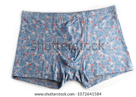  Shorts trunks on white background
