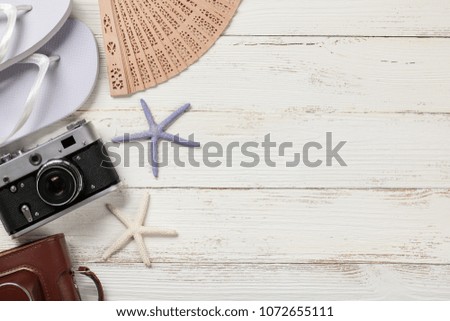 Summer vacation and travel background