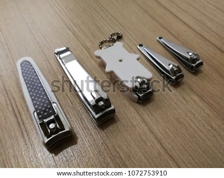 Collection of steel and plastic cover nail clippers