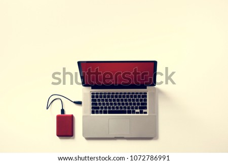 External Hard disk drive connect to laptop