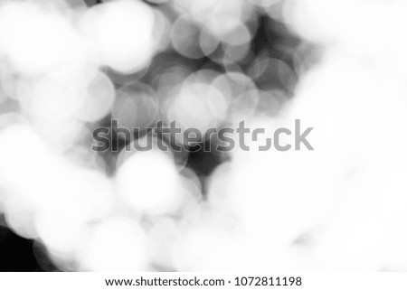 Abstract blur bokeh on black background