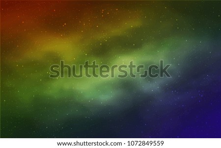 Light Multicolor vector cover with astronomical stars. Modern abstract illustration with Big Dipper stars. Template for cosmic backgrounds.