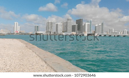 Downtown Miami as seen from Jungle Island.