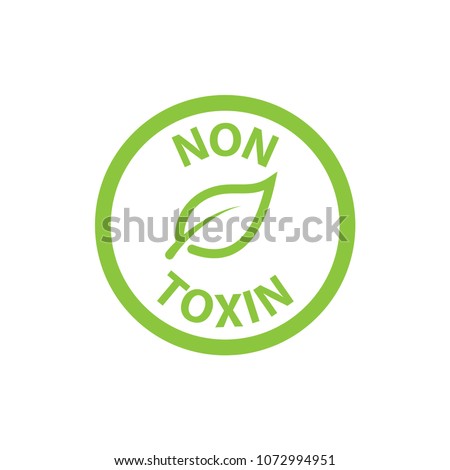 cosmetic non toxin icon vector template Royalty-Free Stock Photo #1072994951