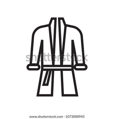 dressing gown icon vector