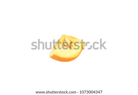 Pumpkin sugar squash part single with seeds
