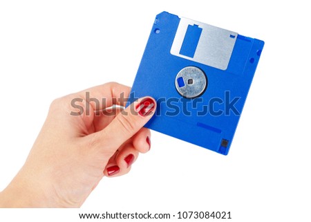 floppy disk isolated