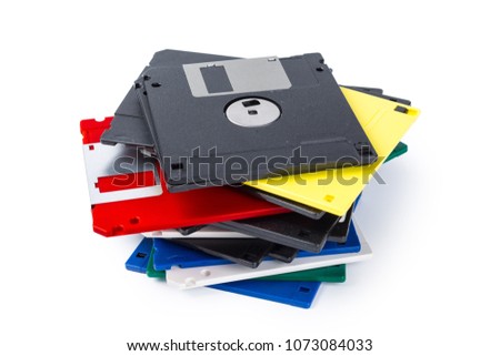 floppy disk isolated
