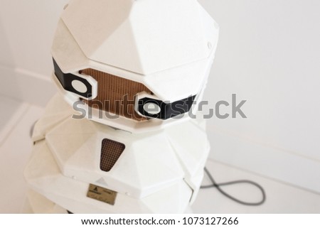 close-up of robot mouse
