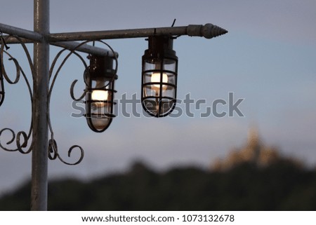 Lamp post Evening light