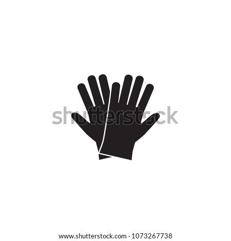 icon latex gloves Royalty-Free Stock Photo #1073267738