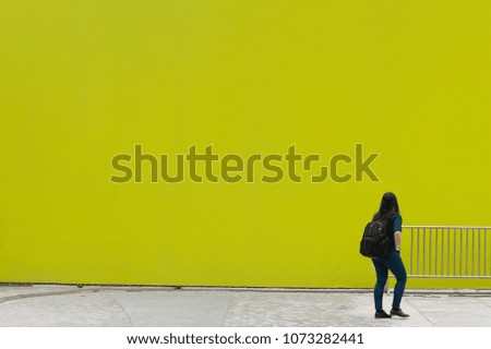 Large blank billboard on a street wall, banners with room to add your own text