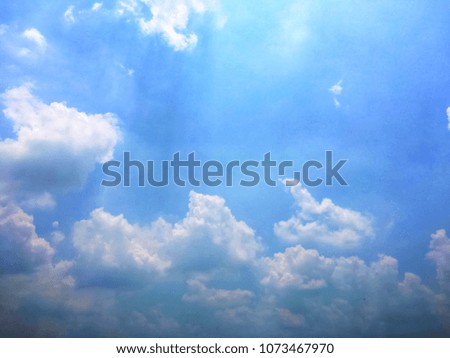 Blue sky with White clouds