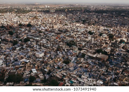 The blue city of Jodhpur.