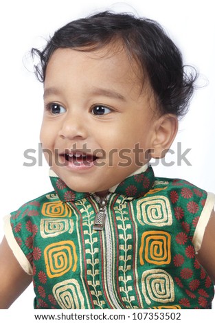 Cheerful Indian Cute Baby