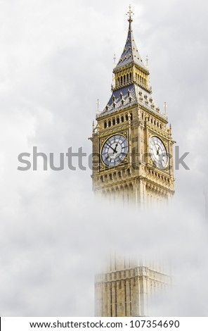 Big Ben in a cloudy day