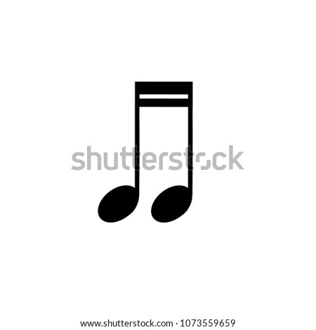 isolated on white eighth sixteenth note. vector notes elements music on white background