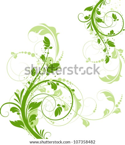 Abstract floral background for design.