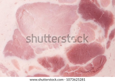 Close-up fragment of pork meat as a background texture composition