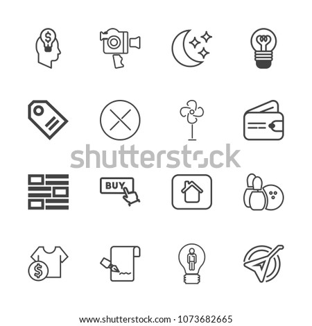 Premium outline set of icons containing newspaper, news, sky, paper, list, shop, buy, ball, web, equipment, button, folk. Simple, modern flat vector illustration for mobile app, website or desktop app