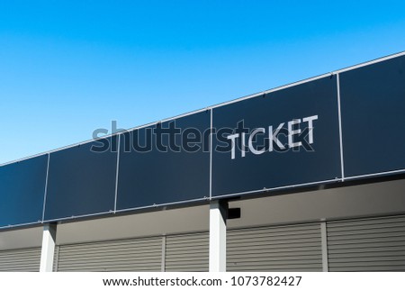 A simple ticket booth image